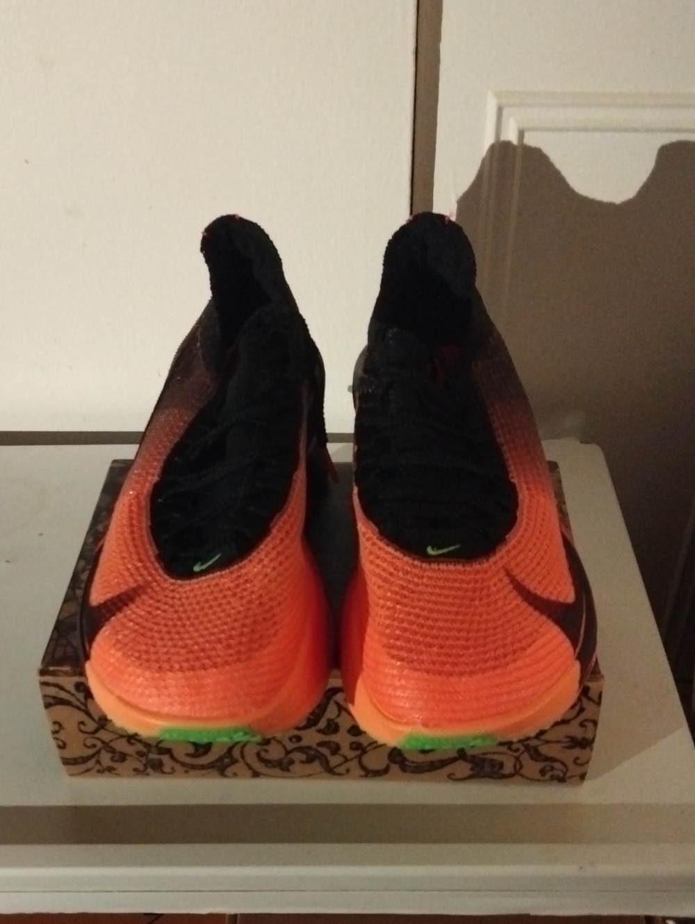 New Men's Bright Orange Statement Sneakers Size 12